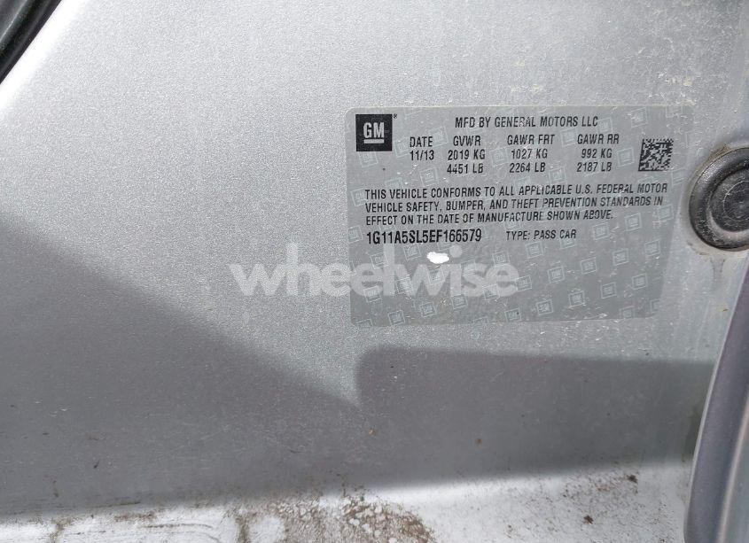Photo 9 of 2014 Chevrolet Malibu 1FL (VIN 1G11A5SL5EF166579)