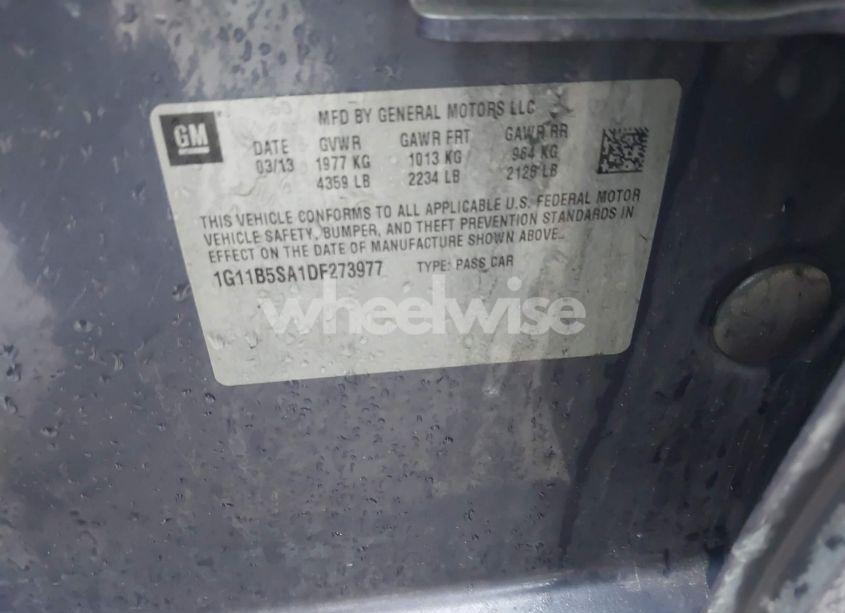 Photo 9 of 2013 Chevrolet Malibu 1LS (VIN 1G11B5SA1DF273977)