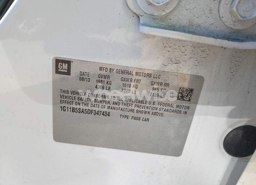 Photo 9 of 2013 Chevrolet Malibu 1LS (VIN 1G11B5SA5DF347434)