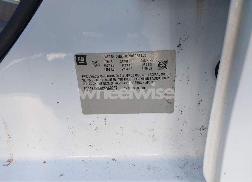 Photo 9 of 2013 Chevrolet Malibu 1LS (VIN 1G11B5SA6DF168237)