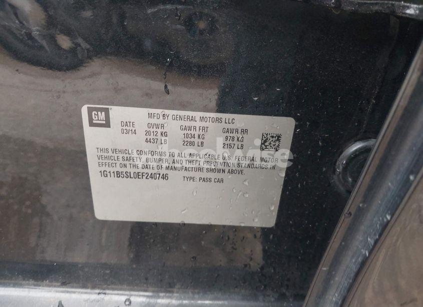 Photo 9 of 2014 Chevrolet Malibu 1LS (VIN 1G11B5SL0EF240746)
