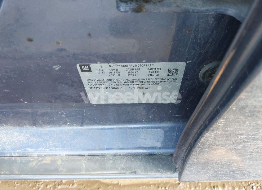 Photo 9 of 2014 Chevrolet Malibu 1LS (VIN 1G11B5SL1EF183683)