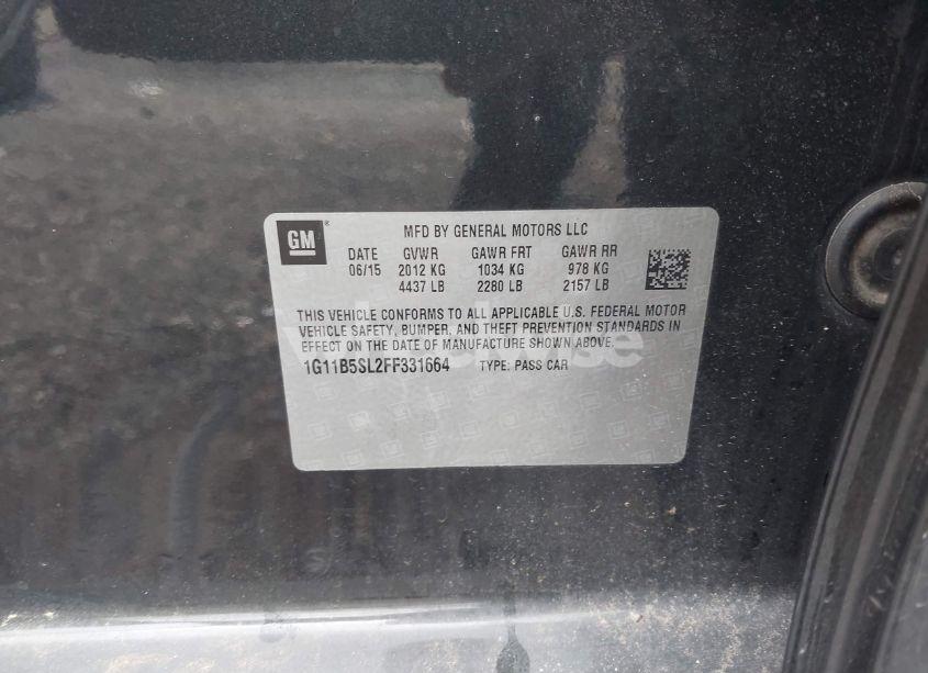Photo 9 of 2015 Chevrolet Malibu LS (VIN 1G11B5SL2FF331664)