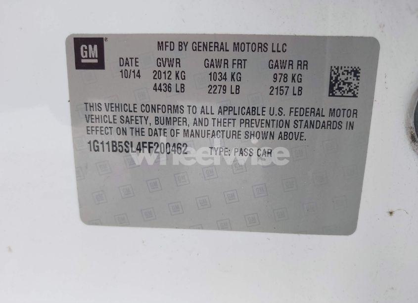 Photo 9 of 2015 Chevrolet Malibu LS (VIN 1G11B5SL4FF200462)