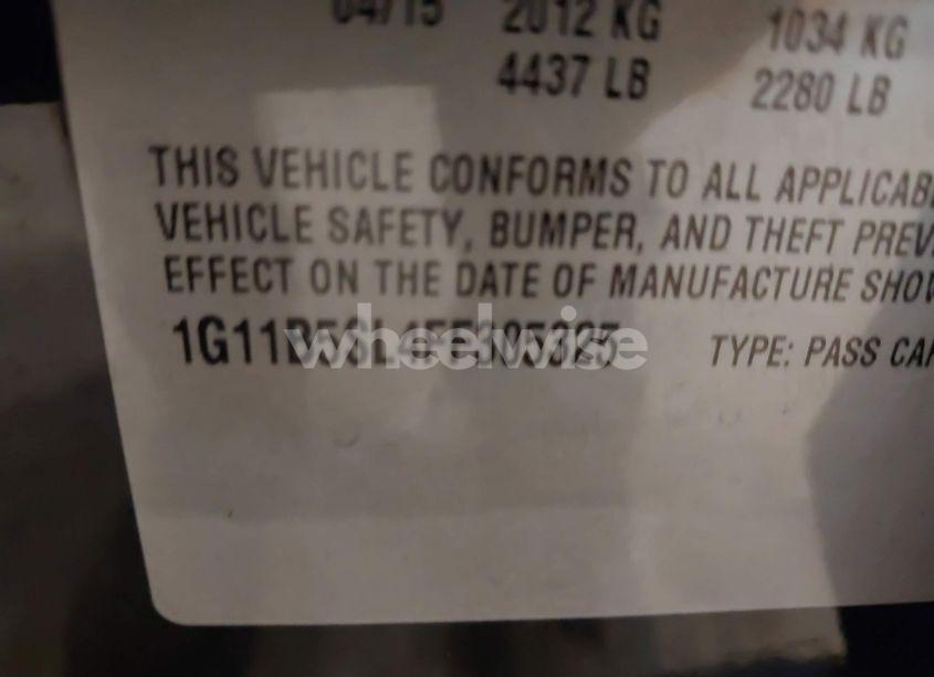 Photo 9 of 2015 Chevrolet Malibu LS (VIN 1G11B5SL4FF305325)
