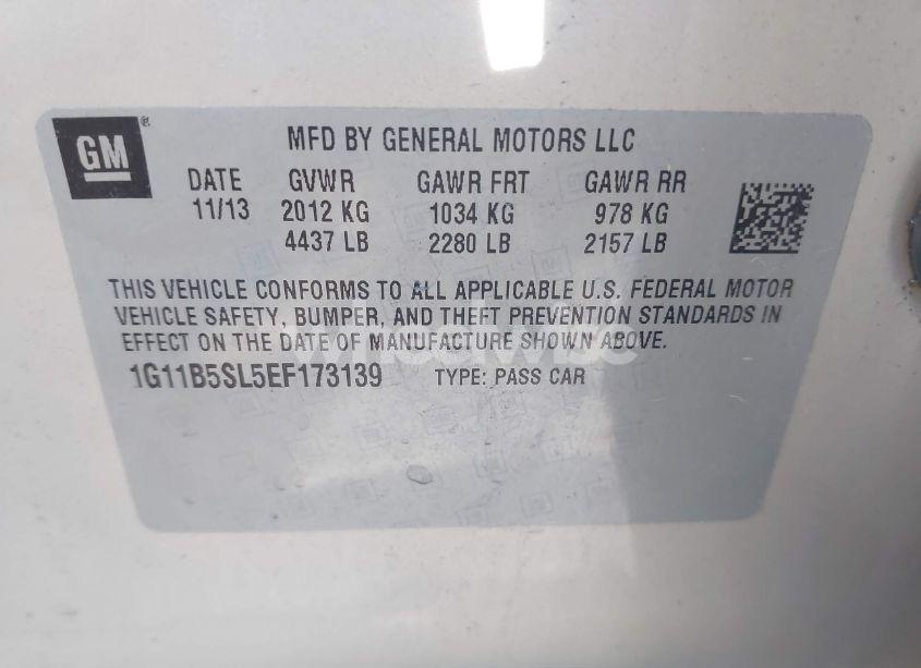 Photo 9 of 2014 Chevrolet Malibu 1LS (VIN 1G11B5SL5EF173139)