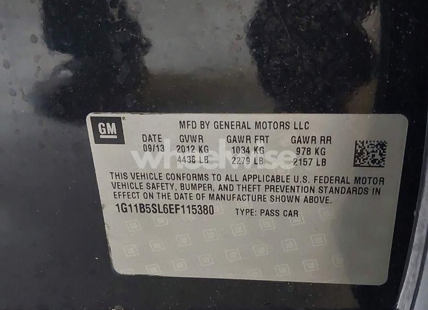 Photo 9 of 2014 Chevrolet Malibu 1LS (VIN 1G11B5SL6EF115380)