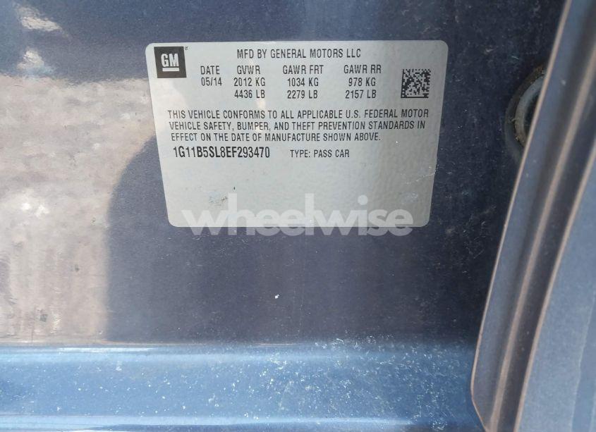 Photo 9 of 2014 Chevrolet Malibu 1LS (VIN 1G11B5SL8EF293470)