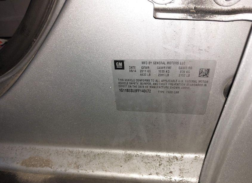 Photo 9 of 2015 Chevrolet Malibu LS (VIN 1G11B5SL8FF140072)