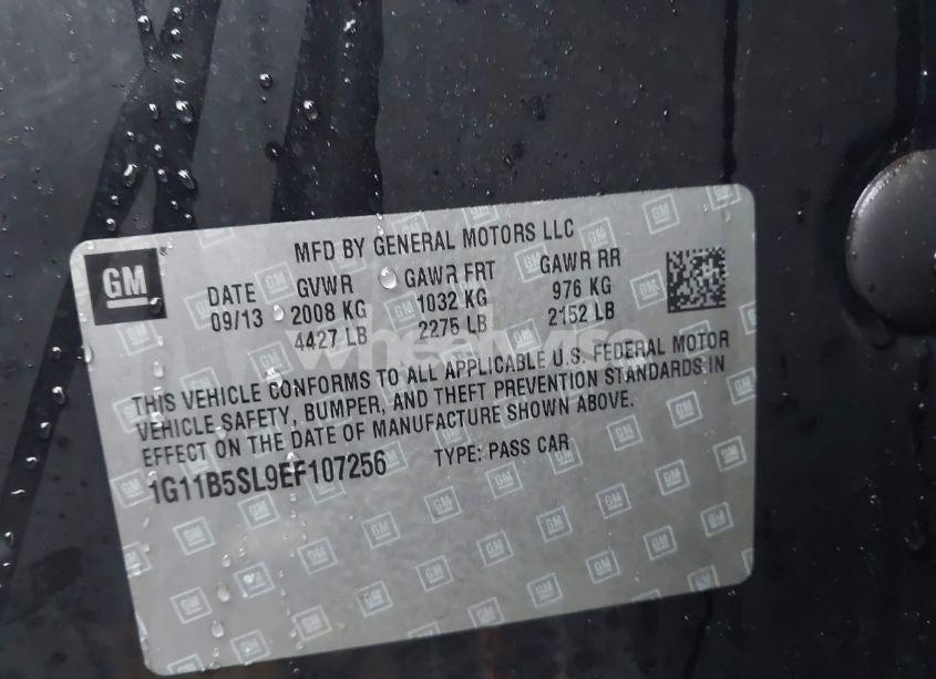 Photo 9 of 2014 Chevrolet Malibu 1LS (VIN 1G11B5SL9EF107256)