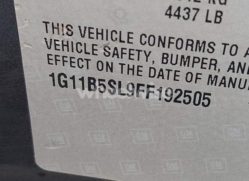 Photo 9 of 2015 Chevrolet Malibu LS (VIN 1G11B5SL9FF192505)