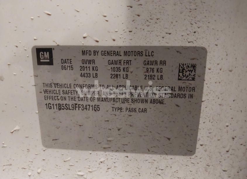 Photo 9 of 2015 Chevrolet Malibu LS (VIN 1G11B5SL9FF347165)