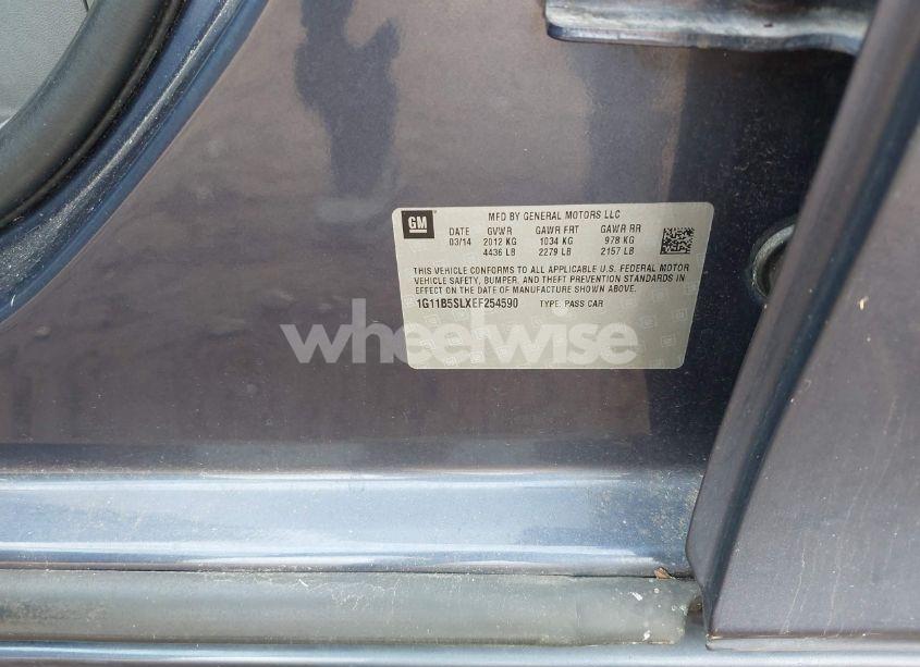 Photo 9 of 2014 Chevrolet Malibu 1LS (VIN 1G11B5SLXEF254590)