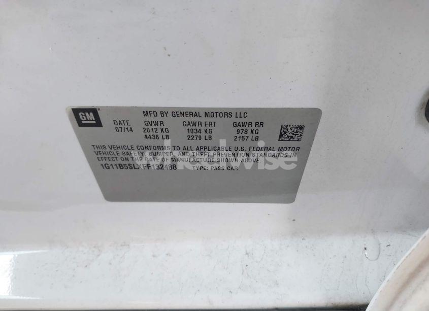 Photo 9 of 2015 Chevrolet Malibu LS (VIN 1G11B5SLXFF132488)