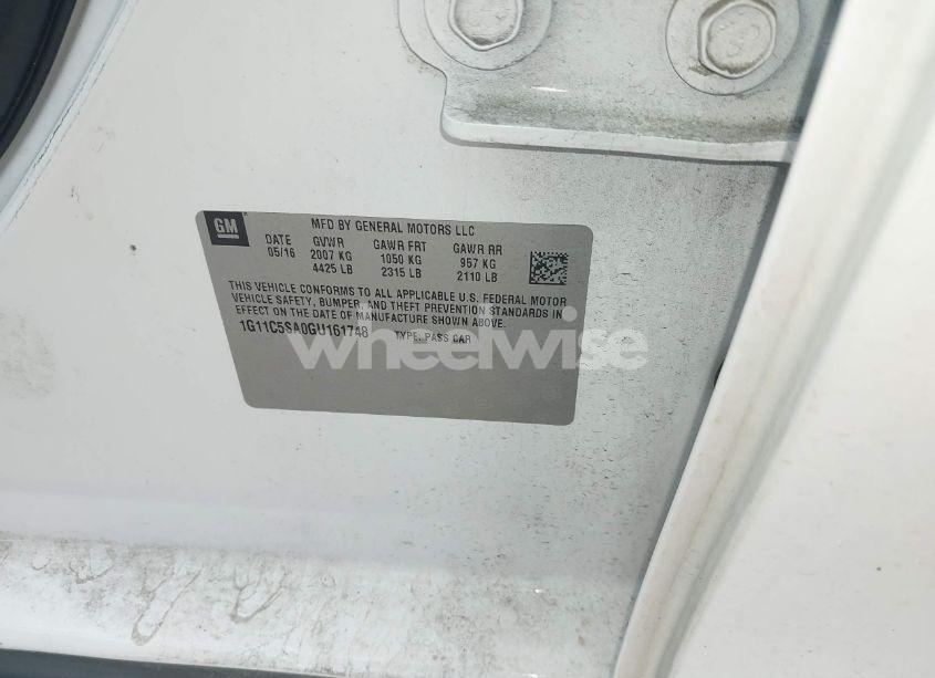 Photo 9 of 2016 Chevrolet Malibu LIMITED LT (VIN 1G11C5SA0GU161748)