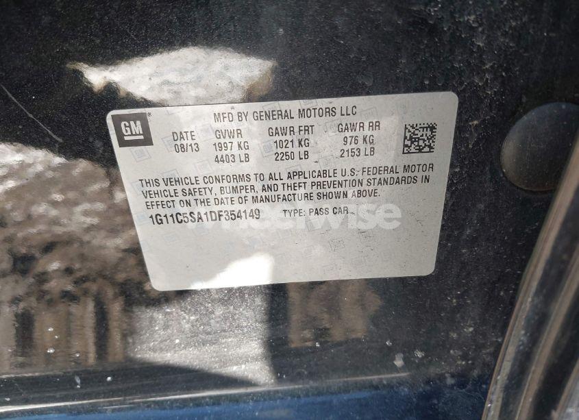 Photo 9 of 2013 Chevrolet Malibu 1LT (VIN 1G11C5SA1DF354149)