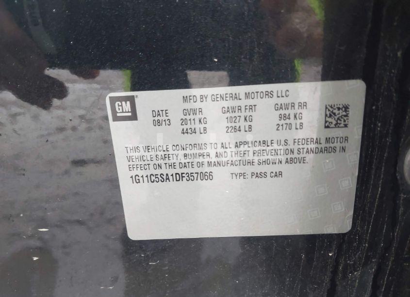 Photo 9 of 2013 Chevrolet Malibu 1LT (VIN 1G11C5SA1DF357066)