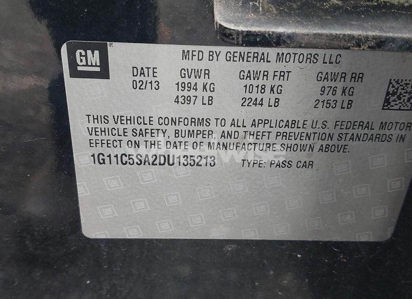 Photo 9 of 2013 Chevrolet Malibu 1LT (VIN 1G11C5SA2DU135213)