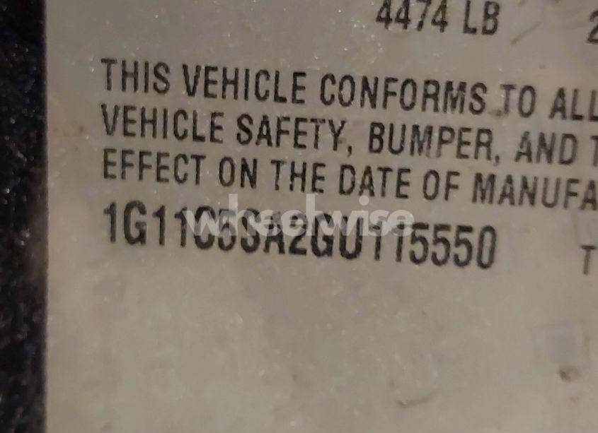 Photo 9 of 2016 Chevrolet Malibu LIMITED LT (VIN 1G11C5SA2GU115550)