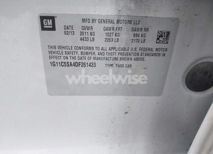 Photo 9 of 2013 Chevrolet Malibu 1LT (VIN 1G11C5SA4DF261433)