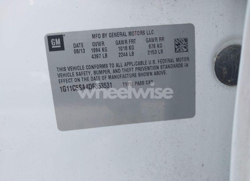 Photo 9 of 2013 Chevrolet Malibu 1LT (VIN 1G11C5SA4DF353531)