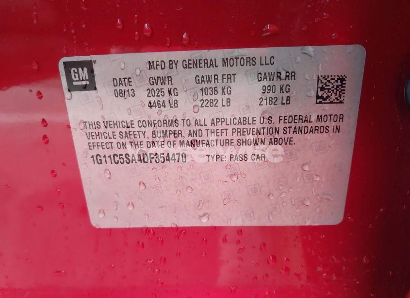 Photo 9 of 2013 Chevrolet Malibu 1LT (VIN 1G11C5SA4DF354470)