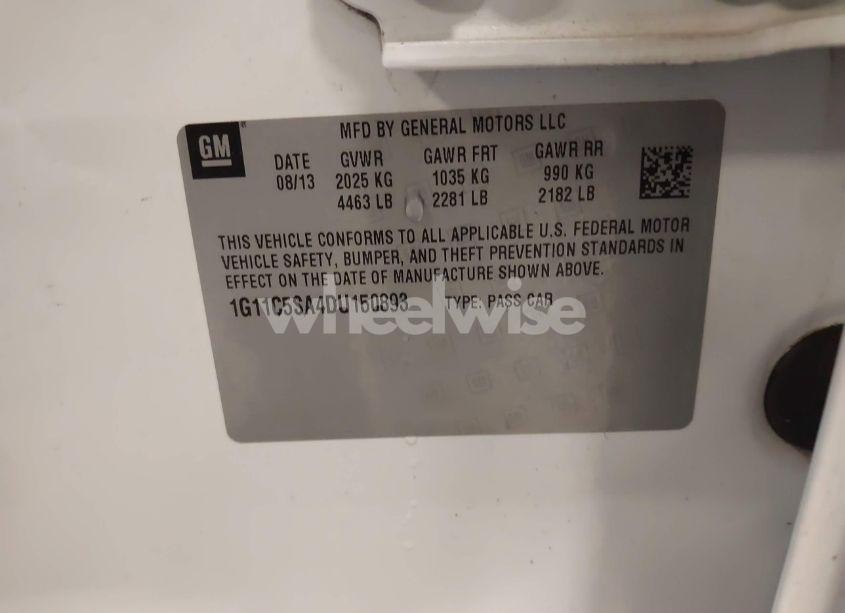 Photo 9 of 2013 Chevrolet Malibu 1LT (VIN 1G11C5SA4DU150893)