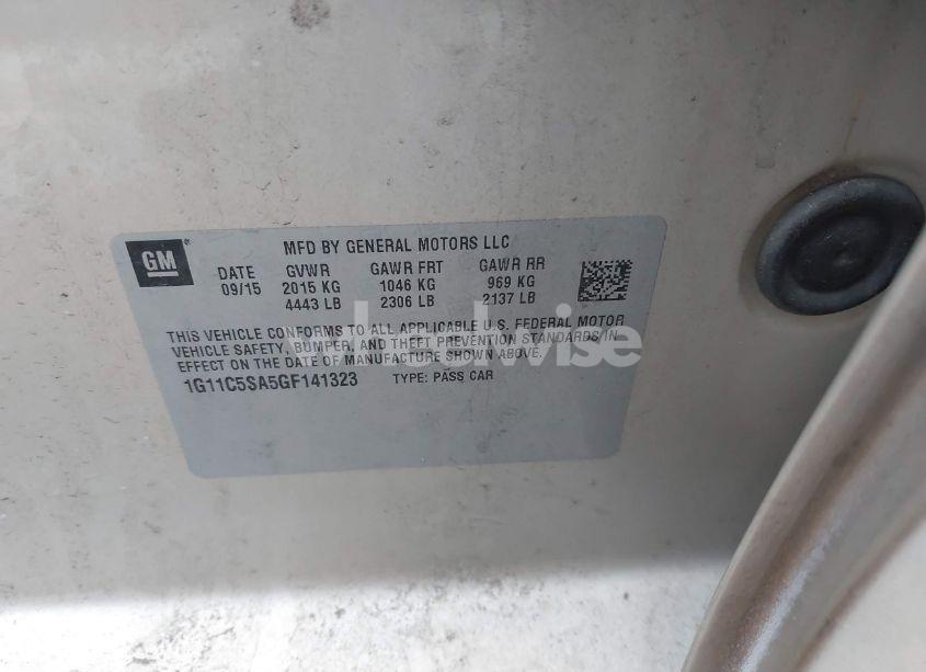 Photo 9 of 2016 Chevrolet Malibu LIMITED LT (VIN 1G11C5SA5GF141323)