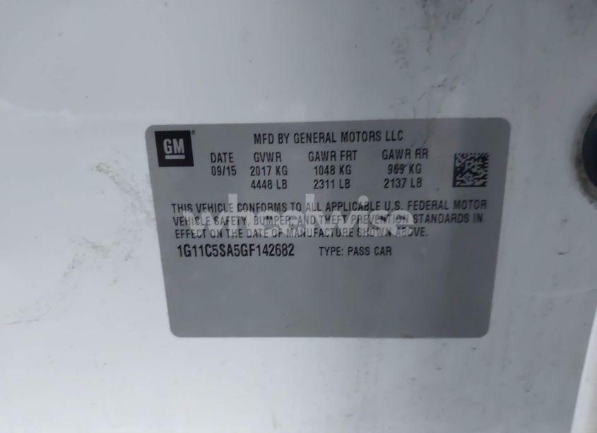 Photo 9 of 2016 Chevrolet Malibu LIMITED LT (VIN 1G11C5SA5GF142682)