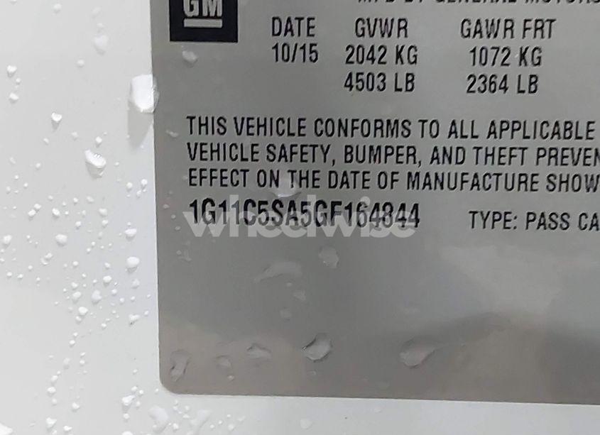 Photo 9 of 2016 Chevrolet Malibu LIMITED LT (VIN 1G11C5SA5GF164844)