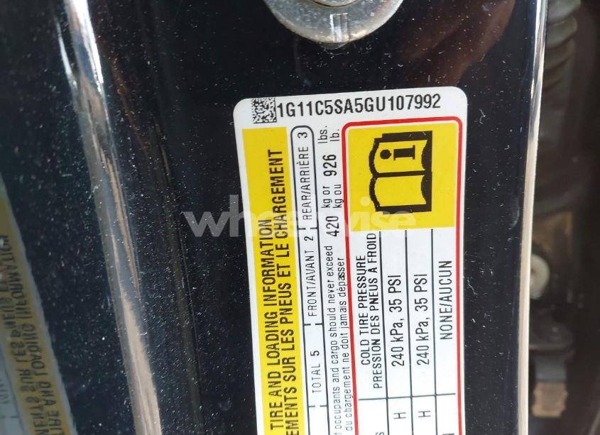 Photo 9 of 2016 Chevrolet Malibu LIMITED LT (VIN 1G11C5SA5GU107992)