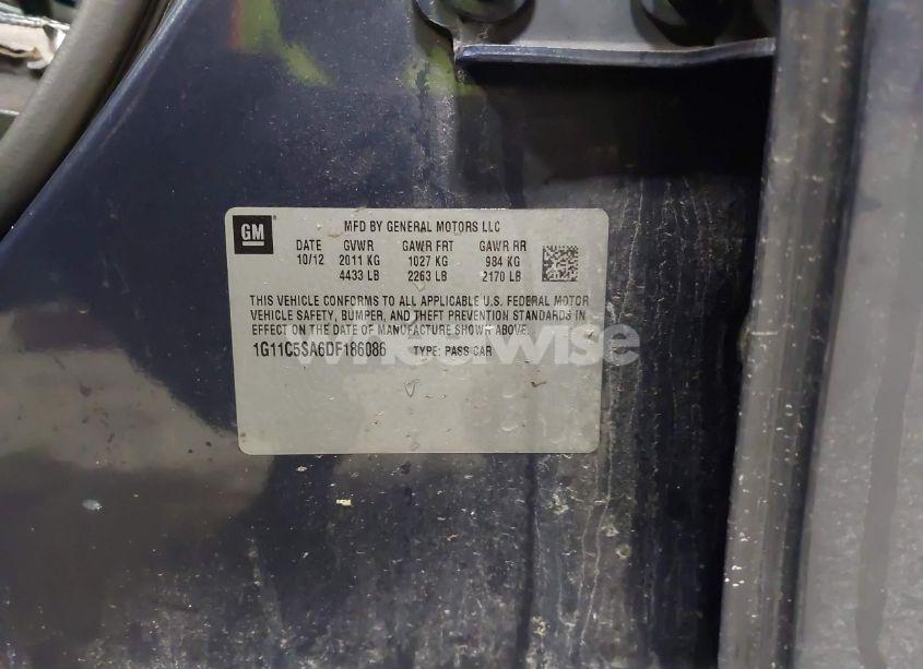 Photo 9 of 2013 Chevrolet Malibu 1LT (VIN 1G11C5SA6DF186086)