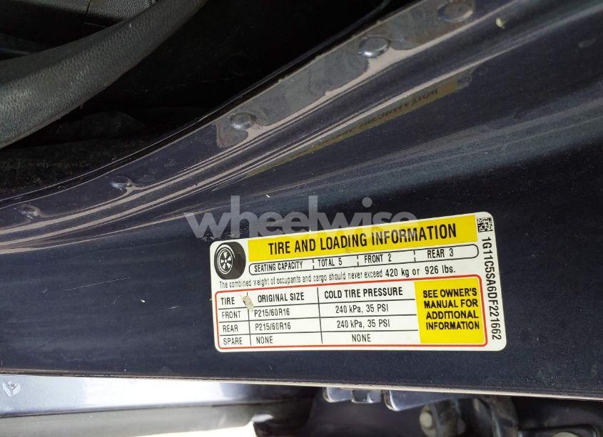 Photo 9 of 2013 Chevrolet Malibu 1LT (VIN 1G11C5SA6DF221662)