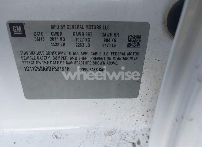 Photo 9 of 2013 Chevrolet Malibu 1LT (VIN 1G11C5SA6DF331918)