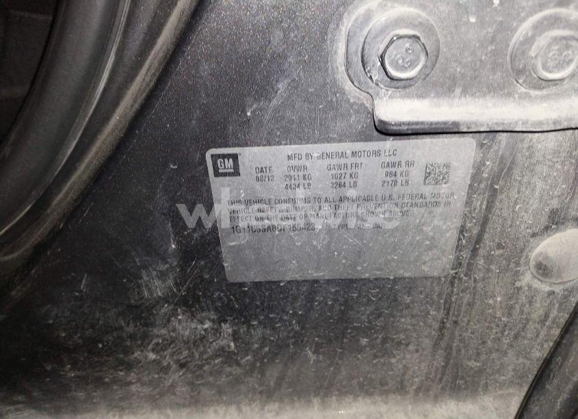 Photo 9 of 2013 Chevrolet Malibu 1LT (VIN 1G11C5SA8DF155423)