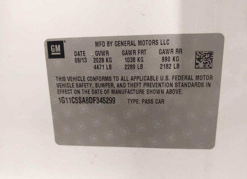 Photo 9 of 2013 Chevrolet Malibu 1LT (VIN 1G11C5SA8DF345299)