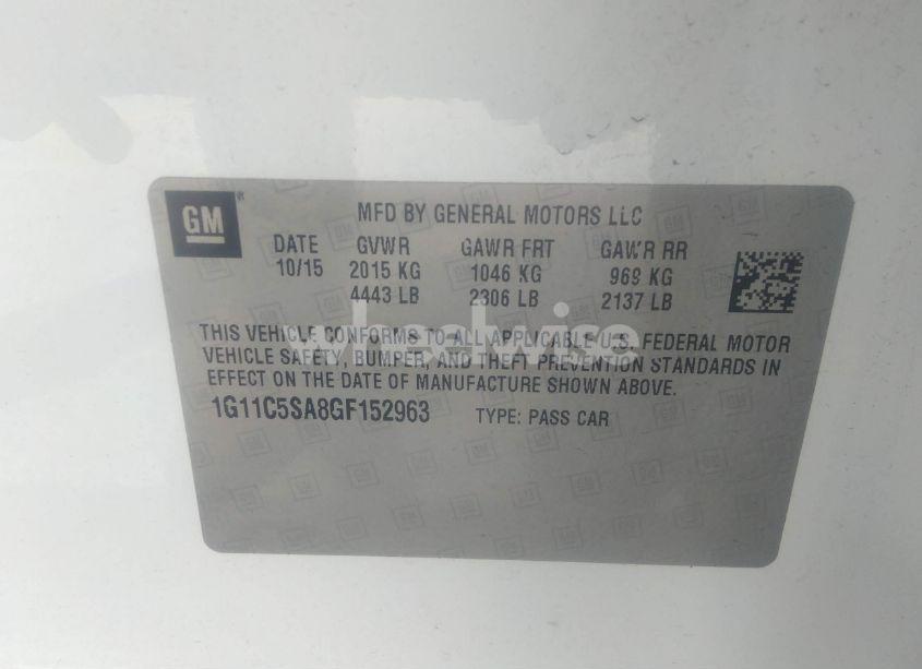 Photo 9 of 2016 Chevrolet Malibu LIMITED LT (VIN 1G11C5SA8GF152963)