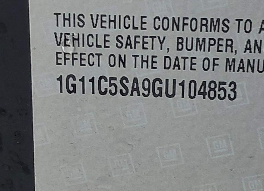 Photo 9 of 2016 Chevrolet Malibu LIMITED LT (VIN 1G11C5SA9GU104853)