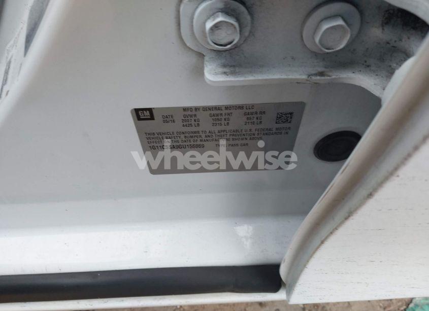 Photo 9 of 2016 Chevrolet Malibu LIMITED LT (VIN 1G11C5SA9GU156869)