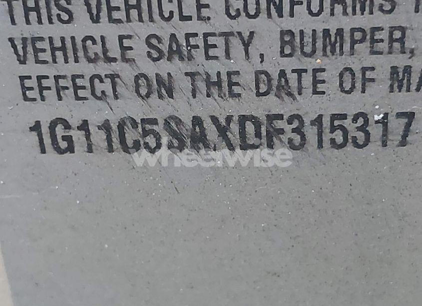 Photo 9 of 2013 Chevrolet Malibu 1LT (VIN 1G11C5SAXDF315317)