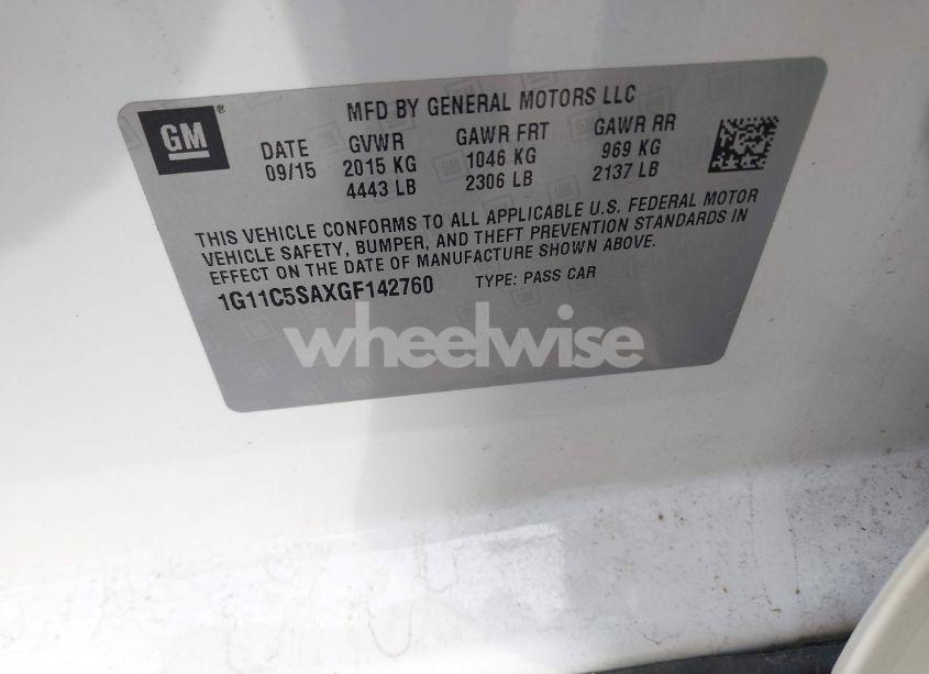 Photo 9 of 2016 Chevrolet Malibu LIMITED LT (VIN 1G11C5SAXGF142760)