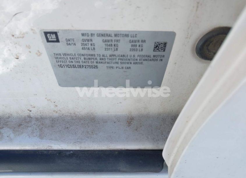 Photo 9 of 2014 Chevrolet Malibu 1LT (VIN 1G11C5SL0EF275526)