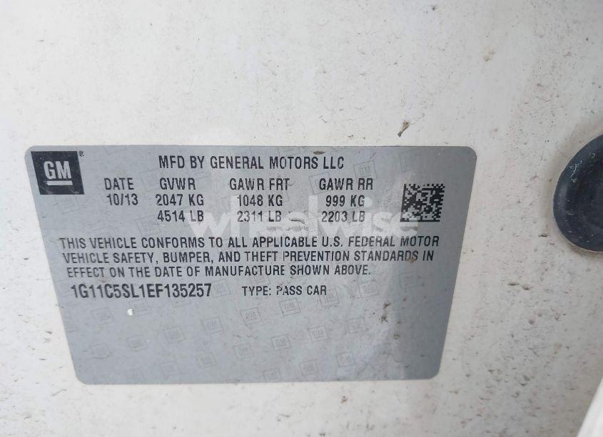 Photo 9 of 2014 Chevrolet Malibu 1LT (VIN 1G11C5SL1EF135257)