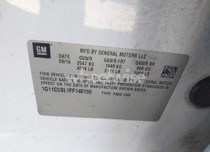 Photo 9 of 2015 Chevrolet Malibu 1LT (VIN 1G11C5SL1FF148155)