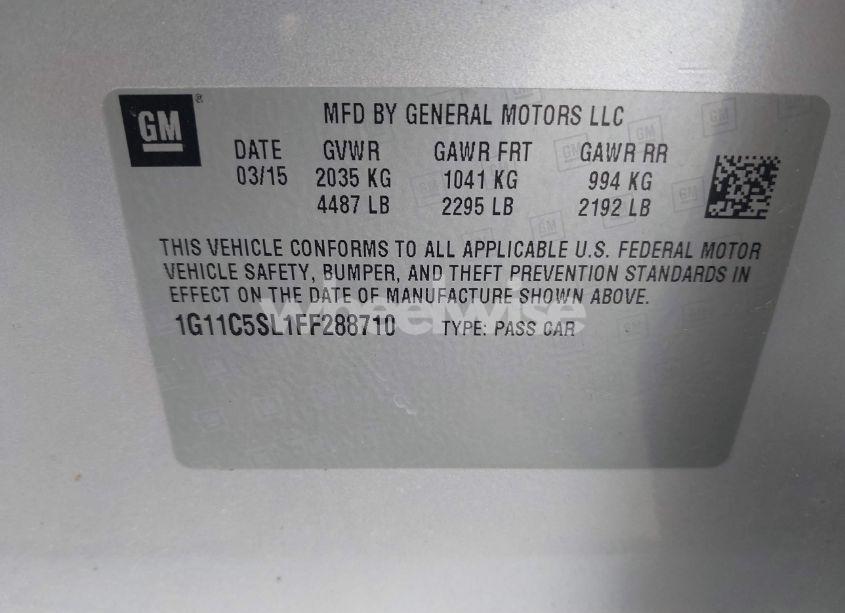 Photo 9 of 2015 Chevrolet Malibu 1LT (VIN 1G11C5SL1FF288710)