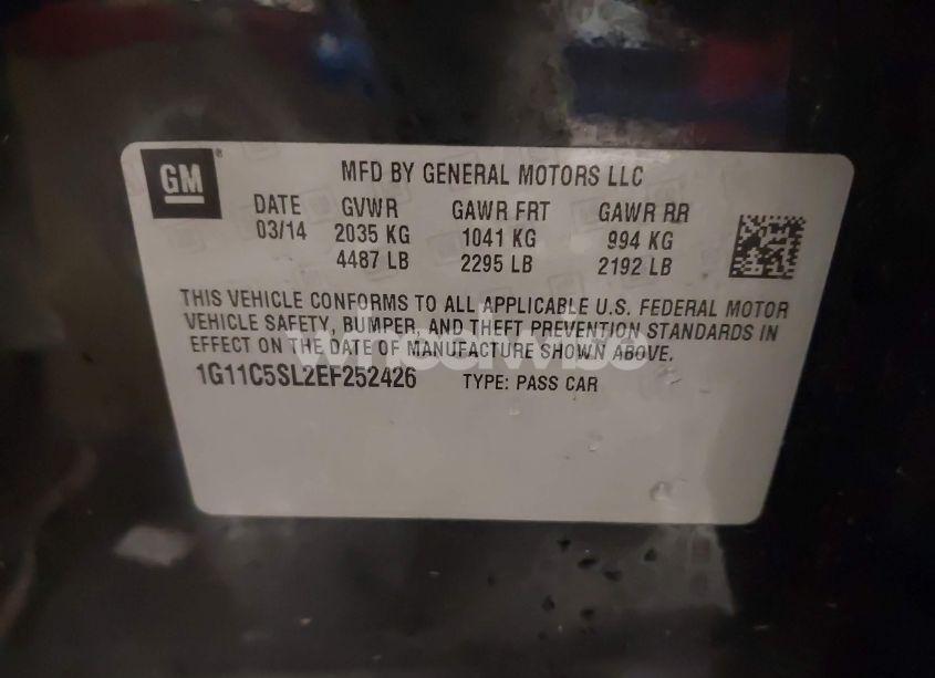 Photo 9 of 2014 Chevrolet Malibu 1LT (VIN 1G11C5SL2EF252426)