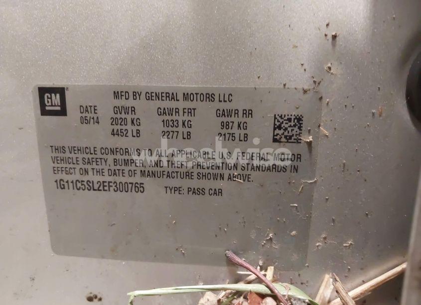 Photo 9 of 2014 Chevrolet Malibu 1LT (VIN 1G11C5SL2EF300765)