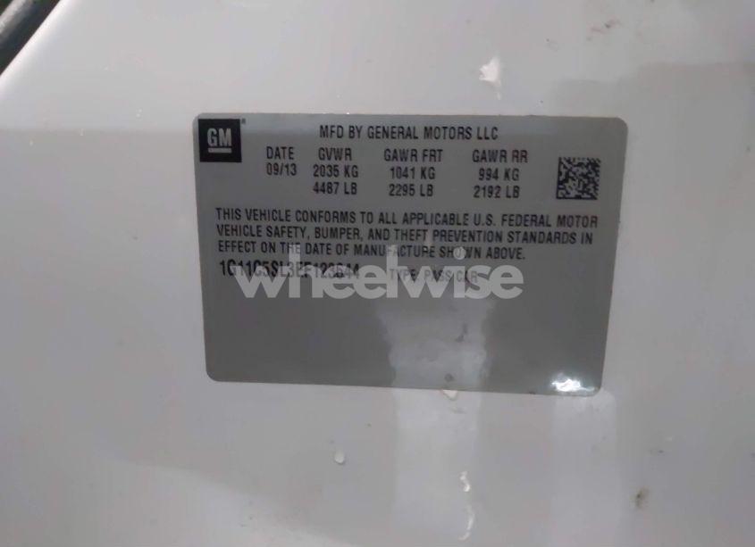 Photo 9 of 2014 Chevrolet Malibu 1LT (VIN 1G11C5SL3EF123644)