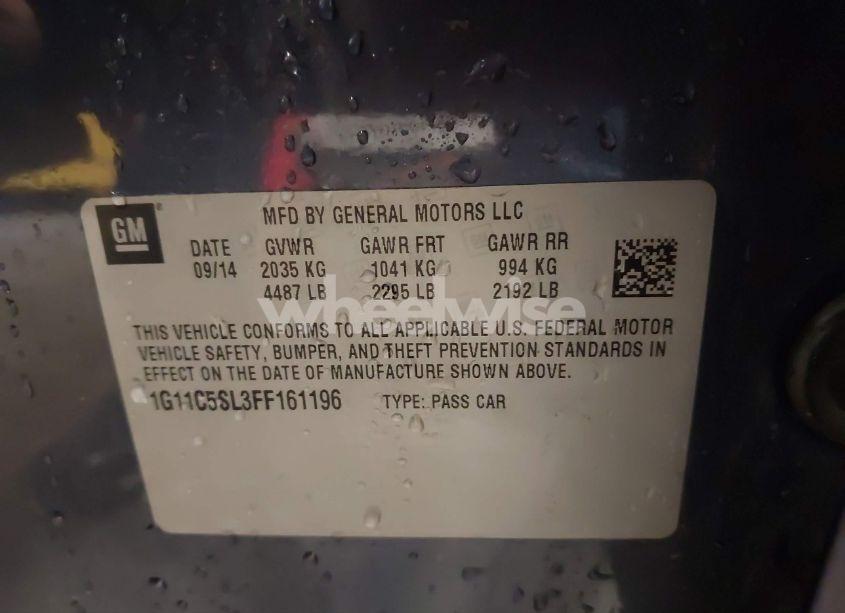 Photo 9 of 2015 Chevrolet Malibu 1LT (VIN 1G11C5SL3FF161196)