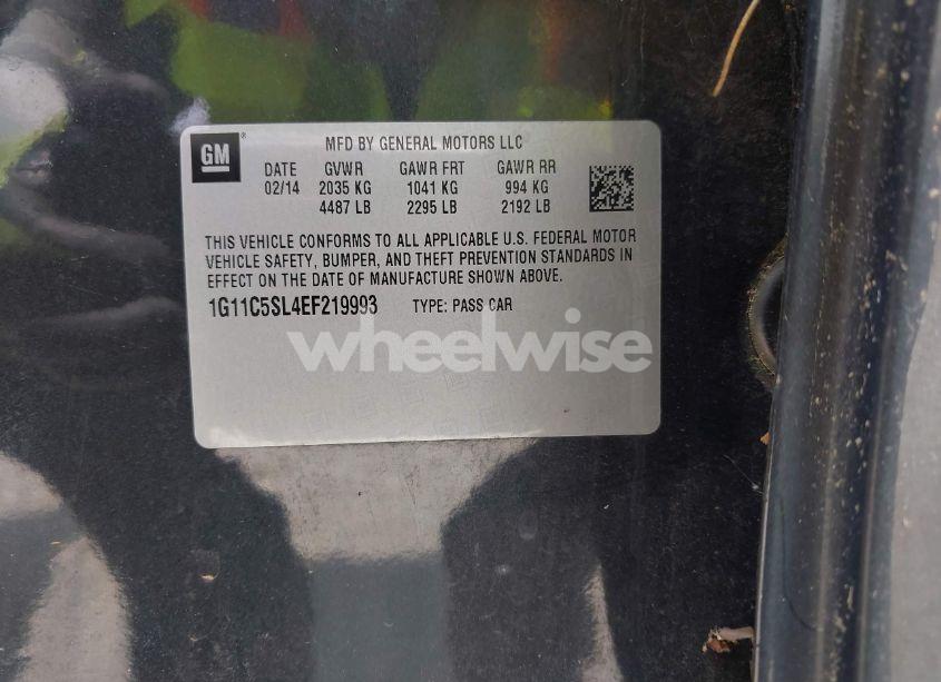Photo 9 of 2014 Chevrolet Malibu 1LT (VIN 1G11C5SL4EF219993)